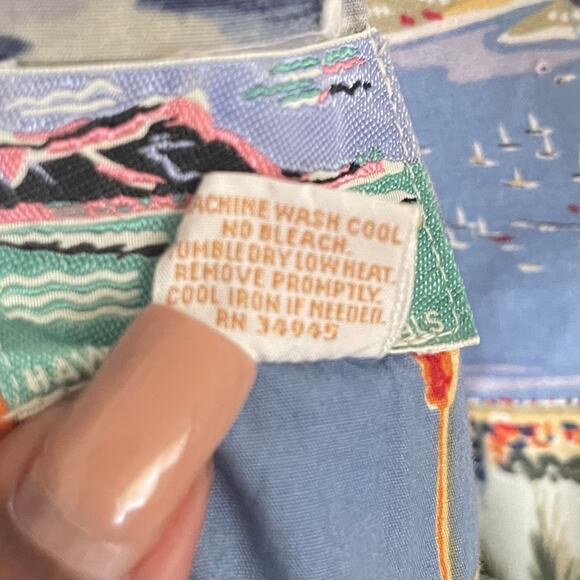 Reyn Spooner Hawaiian Print Mini Dress Womens Small Multicolor Tropical Sundress - Picture 4 of 9